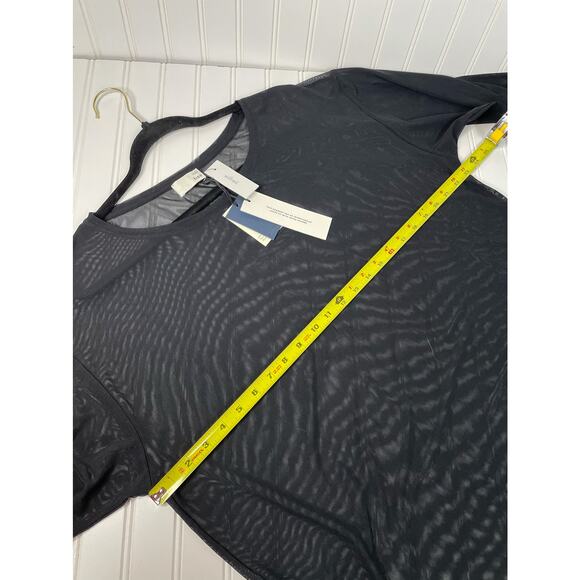 NWT Wilfred Women’s Black Sheer Long Sleeve Pullover Blouse Top Size 2 - Picture 3 of 7